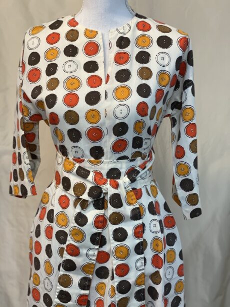 HANDMADE BUTTON DRESS 2