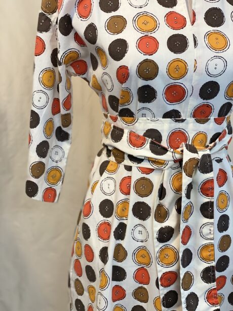 HANDMADE BUTTON DRESS 3