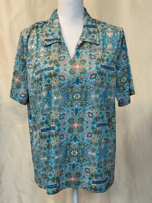 AQUA BLUE SHORT SLEEVE SHIRT