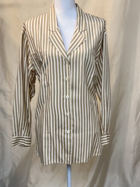 CREAM TAN STRIPE BOUSE 1