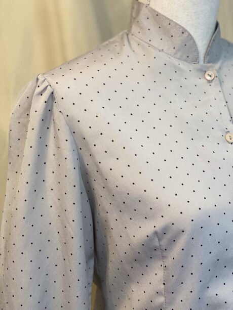 GREY POLKA DOT BLOUSE 3