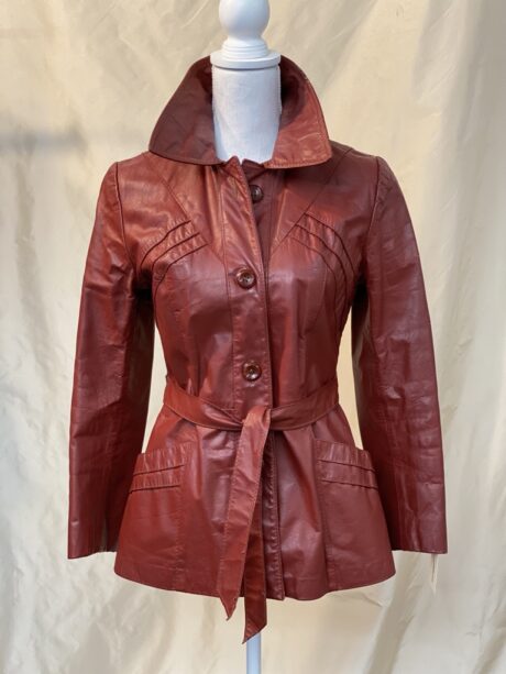 MERLOT LEATHER JACKET 1