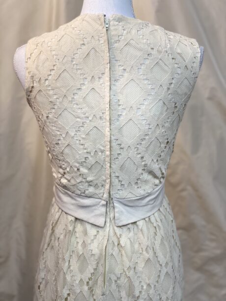 CREAM LACE MINI DRESS 4