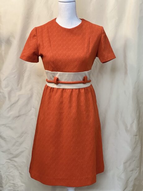 1960_S ORANGE DRESS 1