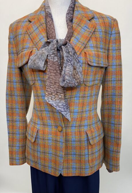 ORANGE BLUE PLAID 1